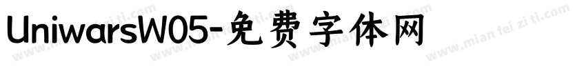 UniwarsW05字体转换