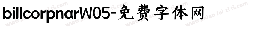 billcorpnarW05字体转换