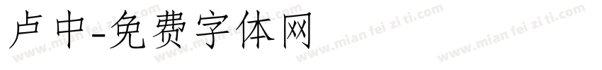 卢中字体转换