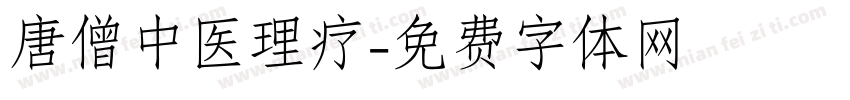 唐僧中医理疗字体转换