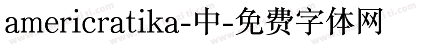 americratika-中字体转换