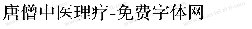 唐僧中医理疗字体转换