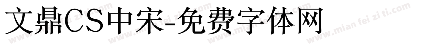 文鼎CS中宋字体转换
