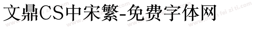 文鼎CS中宋繁字体转换