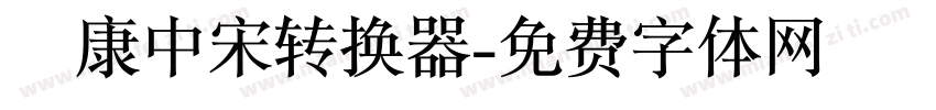 華康中宋转换器字体转换
