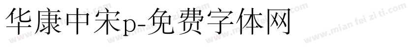 华康中宋p字体转换