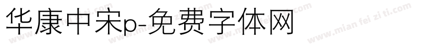 华康中宋p字体转换