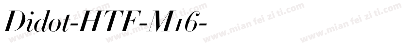 Didot-HTF-M16字体转换