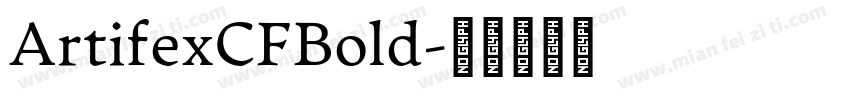 ArtifexCFBold字体转换