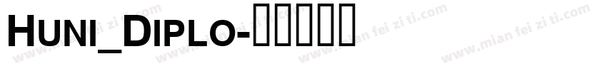 Huni_Diplo字体转换