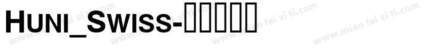 Huni_Swiss字体转换