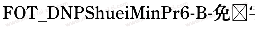 FOT_DNPShueiMinPr6-B字体转换