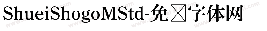 ShueiShogoMStd字体转换