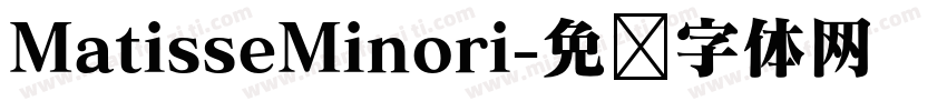 MatisseMinori字体转换