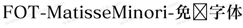 FOT-MatisseMinori字体转换