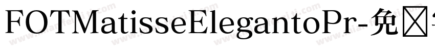 FOTMatisseElegantoPr字体转换