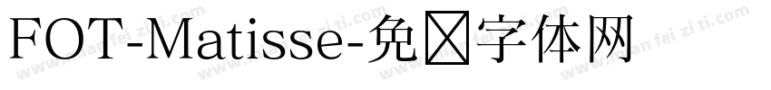 FOT-Matisse字体转换