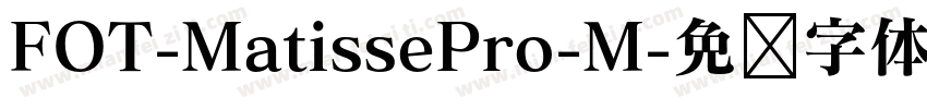 FOT-MatissePro-M字体转换