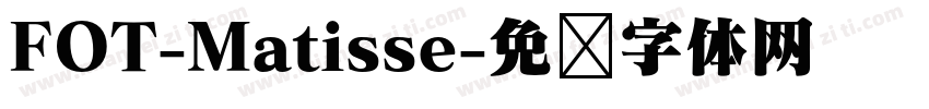 FOT-Matisse字体转换