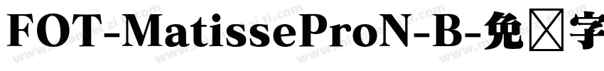 FOT-MatisseProN-B字体转换
