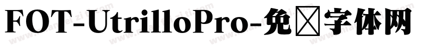 FOT-UtrilloPro字体转换