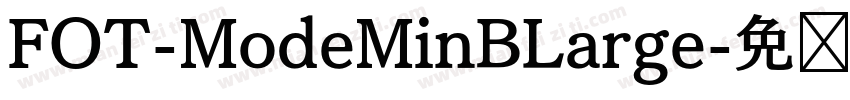 FOT-ModeMinBLarge字体转换