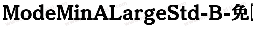 ModeMinALargeStd-B字体转换