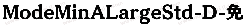 ModeMinALargeStd-D字体转换