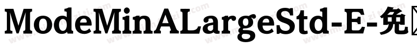 ModeMinALargeStd-E字体转换