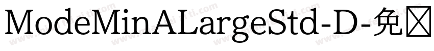 ModeMinALargeStd-D字体转换
