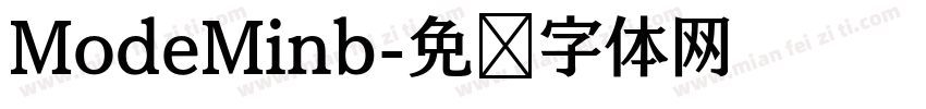 ModeMinb字体转换