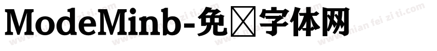 ModeMinb字体转换