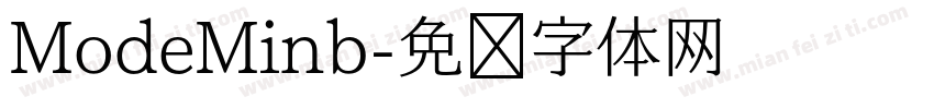 ModeMinb字体转换
