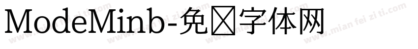 ModeMinb字体转换