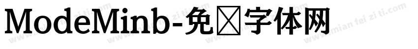 ModeMinb字体转换