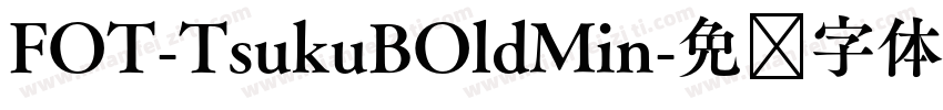 FOT-TsukuBOldMin字体转换