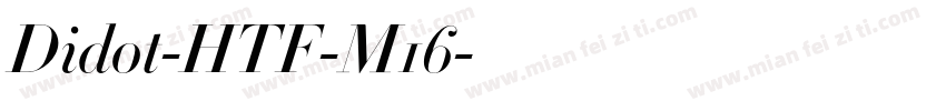 Didot-HTF-M16字体转换