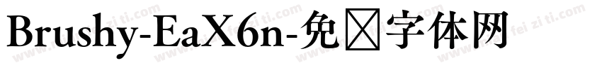 Brushy-EaX6n字体转换