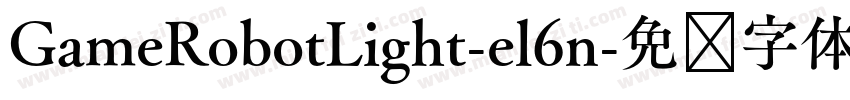 GameRobotLight-el6n字体转换