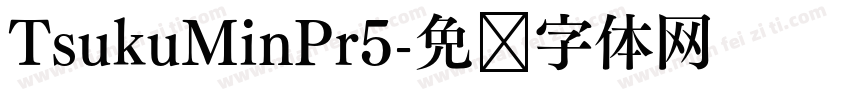 TsukuMinPr5字体转换