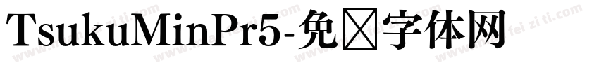 TsukuMinPr5字体转换