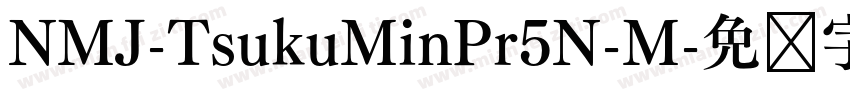 NMJ-TsukuMinPr5N-M字体转换