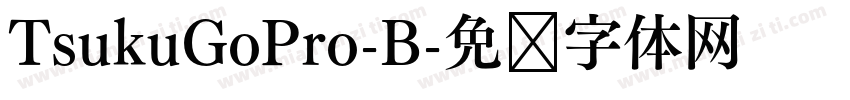 TsukuGoPro-B字体转换