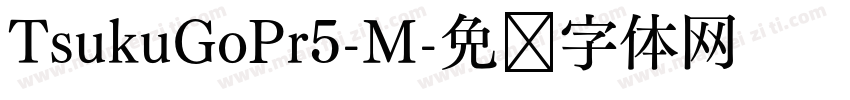 TsukuGoPr5-M字体转换