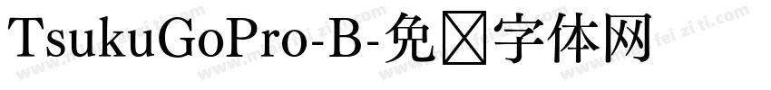TsukuGoPro-B字体转换