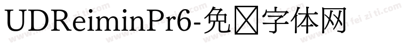 UDReiminPr6字体转换