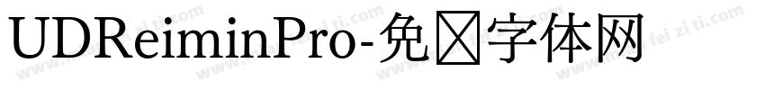 UDReiminPro字体转换