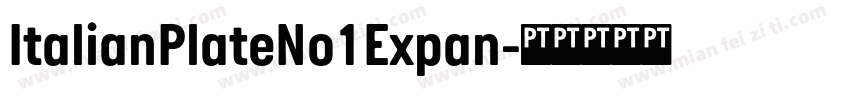 ItalianPlateNo1Expan字体转换
