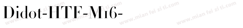 Didot-HTF-M16字体转换
