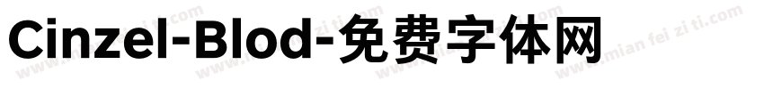 Cinzel-Blod字体转换